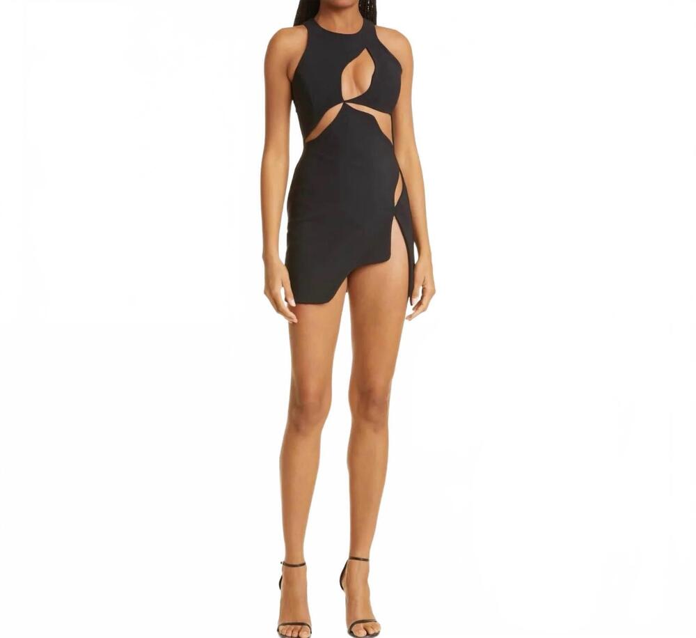NEW MOTHER OF ALL ariel cut-out mini dress in black